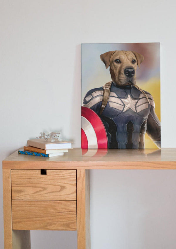 Prinz Wau Captain America Hund Katze Gemälde
